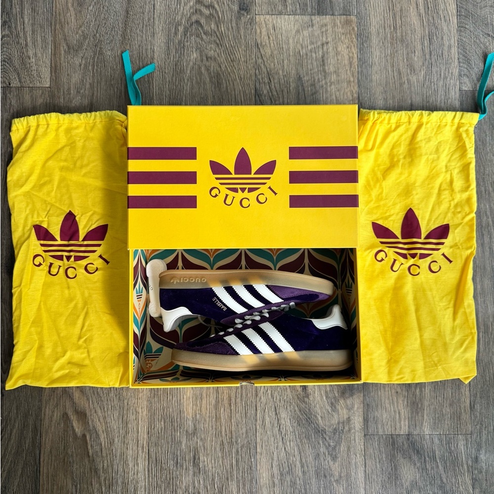 GUCCI x Adidas Gazelle | Purple Velvet Suede | Women’s Size 7 US Shoes
